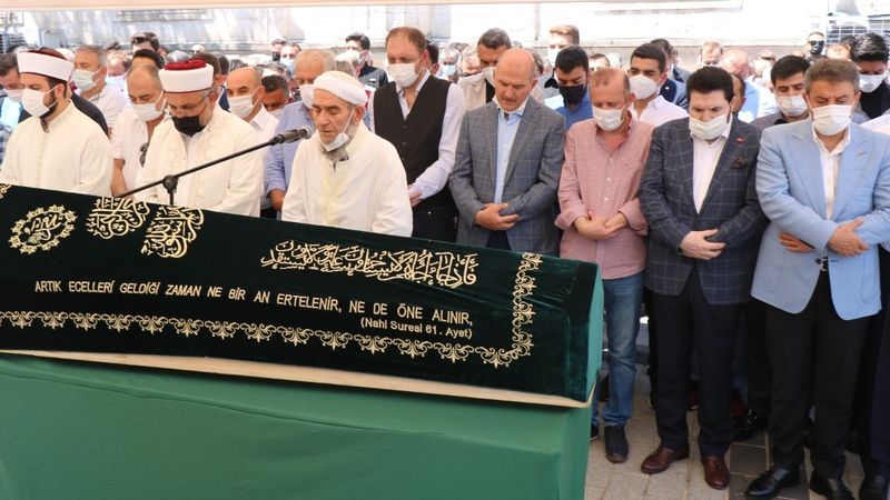 Süleyman Soylu’nun amcası Hüseyin Soylu, son yolculuğuna uğurlandı