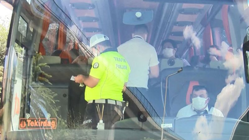 Şehirlerarası yolcu otobüslerinde denetimler yapıldı
