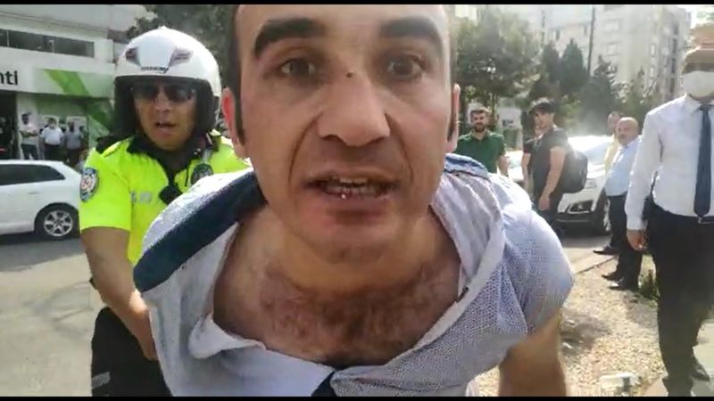 Gaziantep’te yol verme kavgası