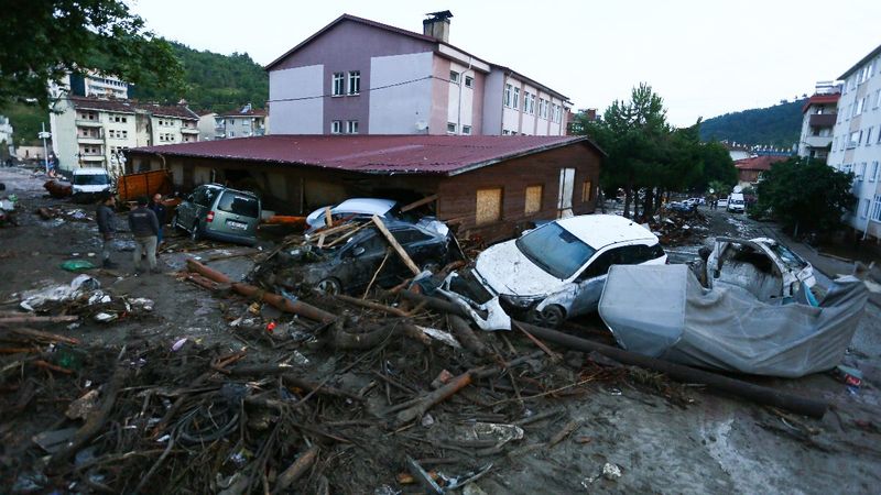 Kastamonu'da sel felaketinden geriye kalanlar