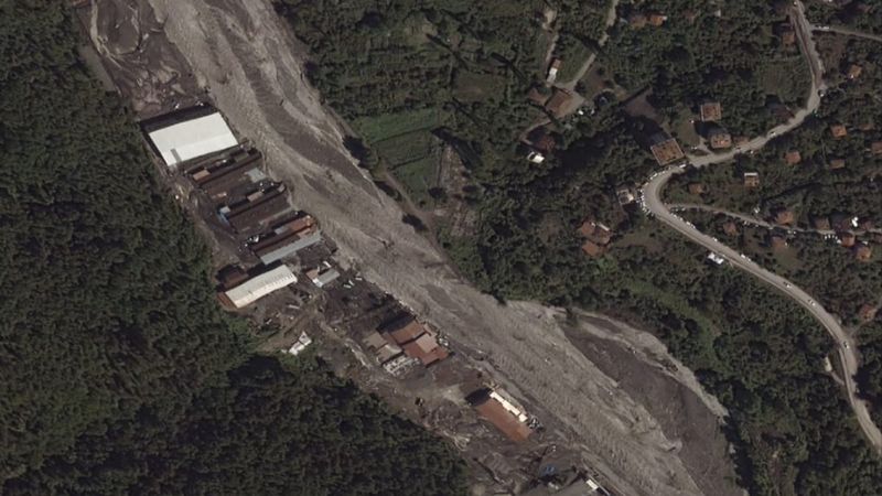 Sel felaketinin yaşandığı bölgeler uzaydan görüntülendi