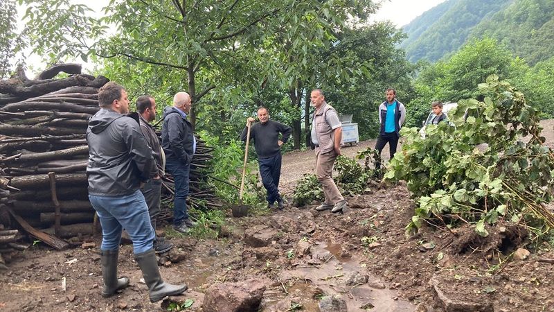 Ordu'da heyelan riskine karşı evler boşaltıldı