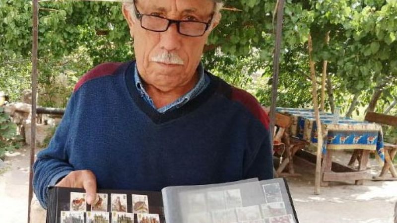 Kayseri'deki koleksiyoncu, 50 yılda 200 bin adet pul biriktirdi