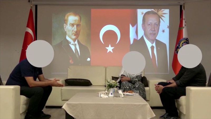 Mersin’de teslim olan terörist, ailesi ile buluşturuldu