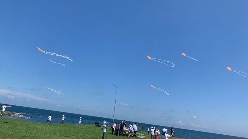 Ordu'da mevsimlik işçilerin çocuklarıyla uçurtma uçuruldu