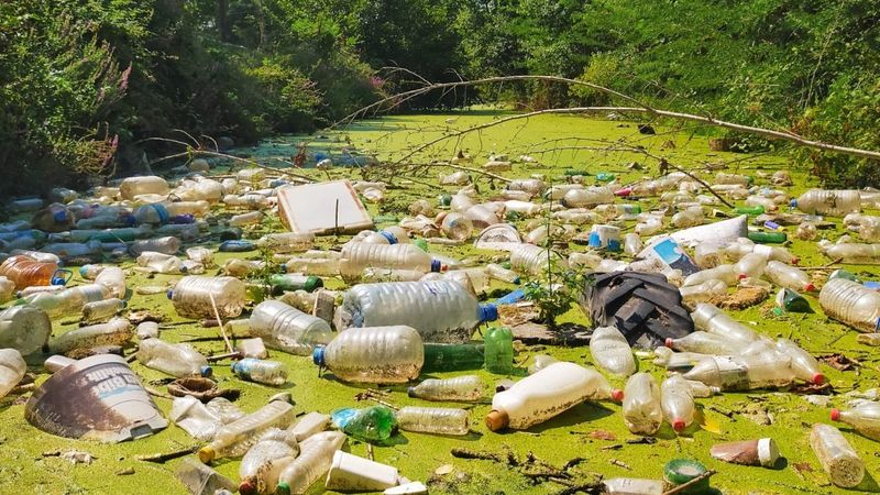 Bayır Deresi çöple kaplandı