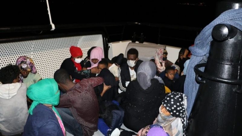 Çanakkale'de 59 düzensiz göçmen kurtarıldı