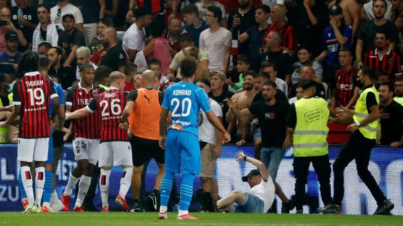 Olaylı maçta Nice'e ceza