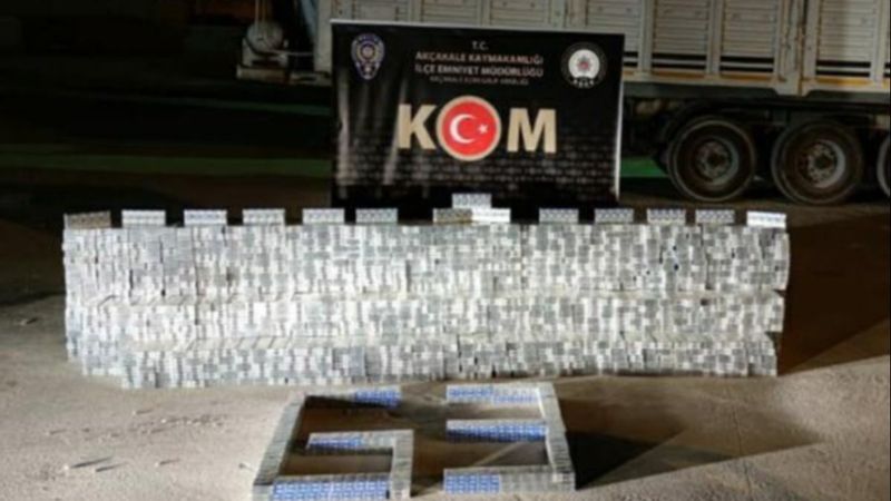 Şanlıurfa'da kaçak sigara operasyonu: 2 gözaltı