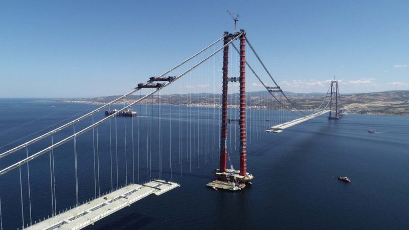 1915 Çanakkale Köprüsü yolunda sona yaklaşıldı