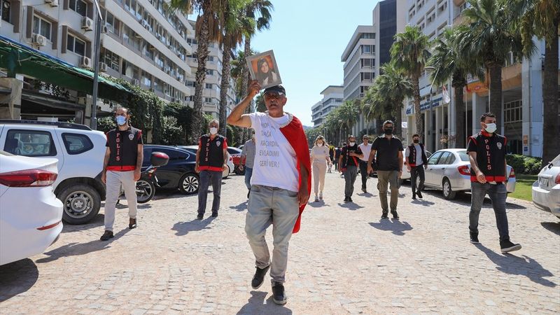 Evlat nöbetindeki baba İzmir'den Ankara'ya yürüyecek