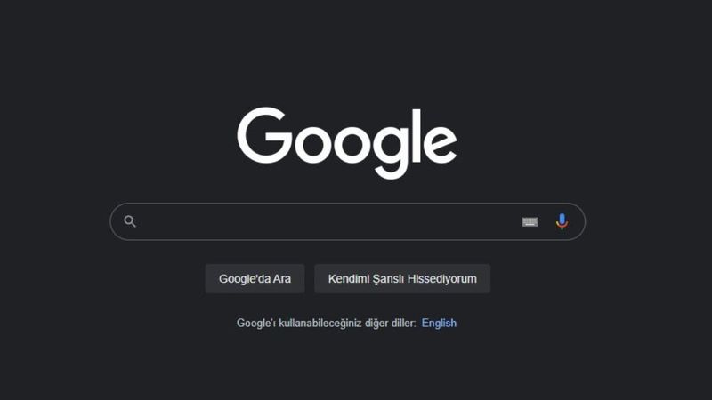 Google aramalar için karanlık mod nasıl açılır