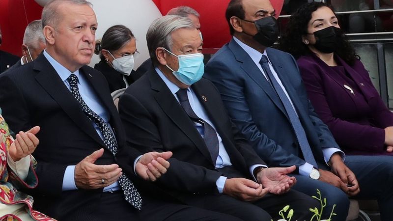 Antonio Guterres, Türkevi açılışında yapılan duaya el açtı