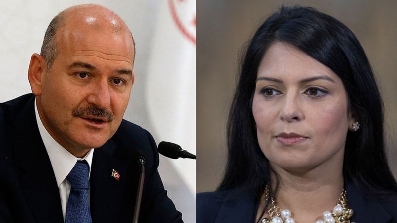 Süleyman Soylu, İngiliz mevkidaşı Priti Patel ile görüştü