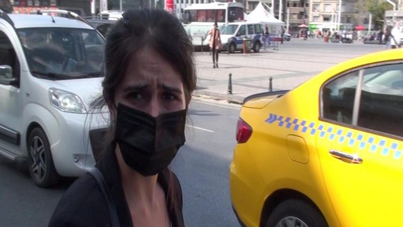 Taksim'de taksiciden 'uzak mesafe' bahanesi