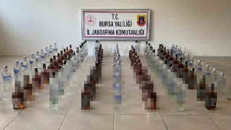 Bursa kaçak içki operasyonu