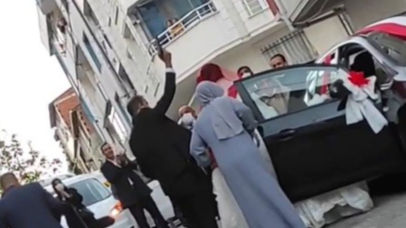 Esenyurt'ta maganda damat kamerada