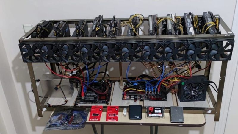 Tokat'ta kripto para üreten şahısların cihazlarına el konuldu