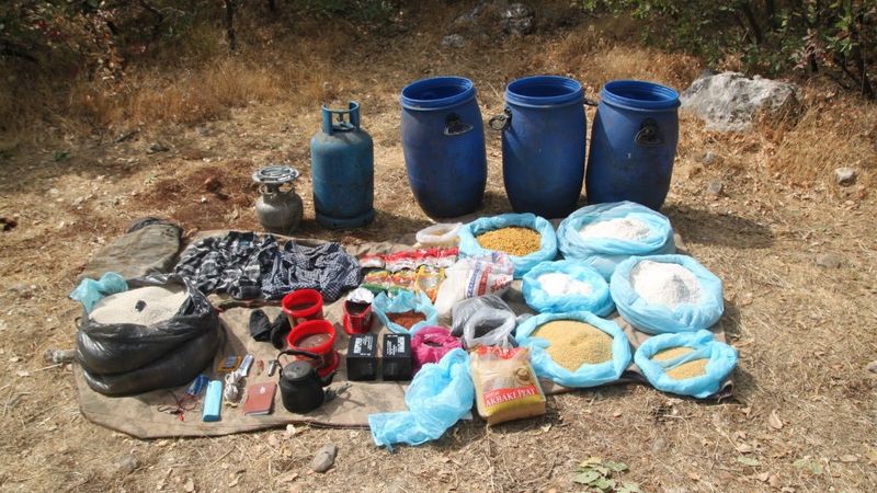 Adıyaman’da PKK/KCK’ya ait malzemeler ele geçirildi