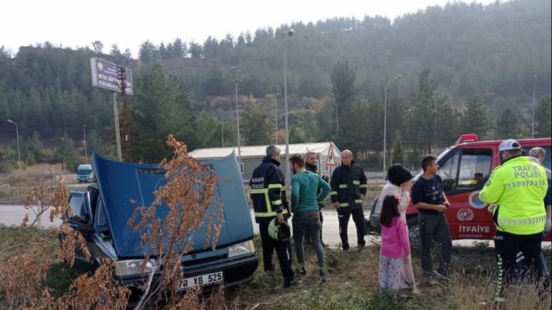 Karabük'te trafik kazası: 2 yaralı