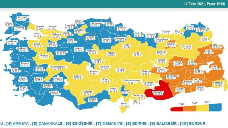 17 Ekim Türkiye'nin korona tablosu