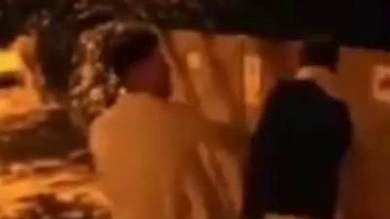 Bolu'da kurye vuran şahsın, başkasına şiddet uyguladığı görüntüler bulundu