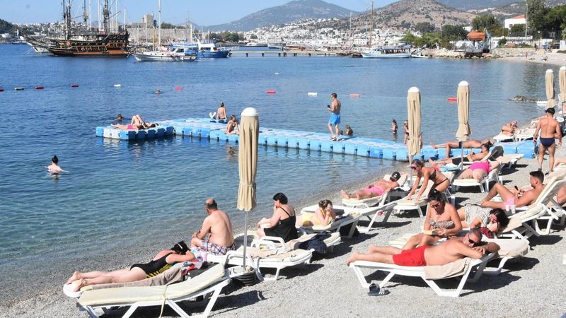 Bodrum'da ekim ayında deniz keyfi