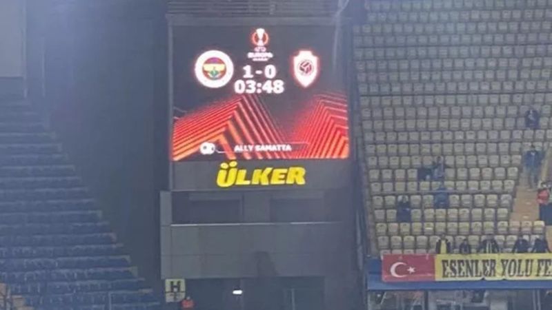Samatta'nın golü yanlışlıkla Fenerbahçe'ye yazıldı