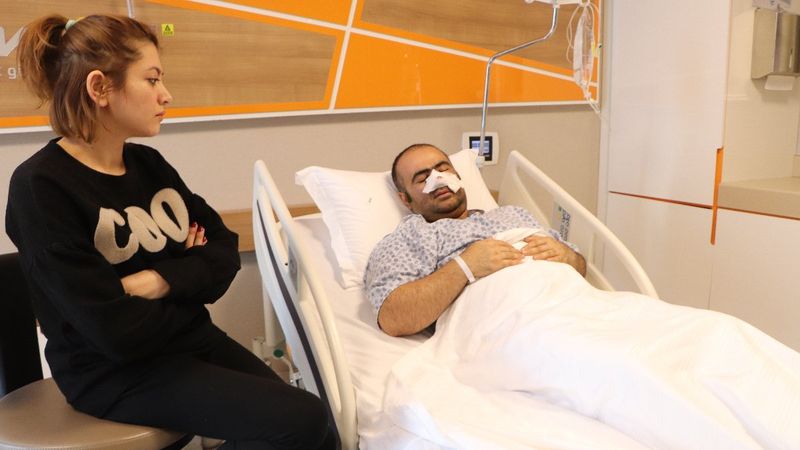 Samsun’da, pitbull saldırısında kopan burnuna yama yapıldı