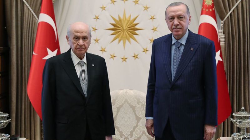 Beştepe'de Erdoğan-Bahçeli görüşmesi