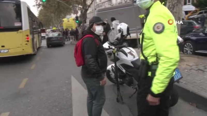 İstanbul'da elektrikli scooterlara yönelik denetim