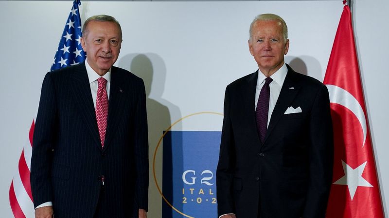 Cumhurbaşkanı Erdoğan'ın Biden ile görüşmesi sona erdi