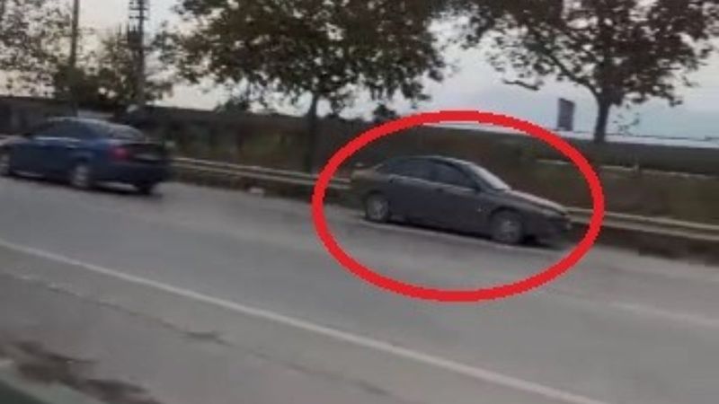 Bursa'da şehirler arası yoldan ters giden sürücü