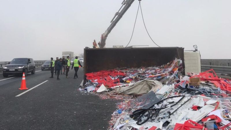 Kuzey Marmara Otoyolu'nda kaza