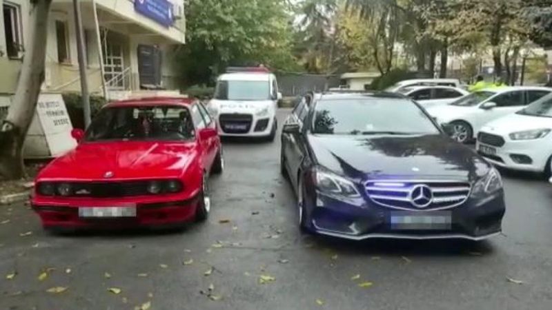 Bahçelievler'de gelin aracına çakar takan sürücü yakalandı