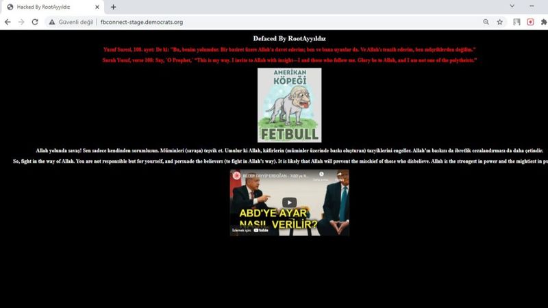 Sinoplu hacker Joe Biden’ın partisini hedef aldı