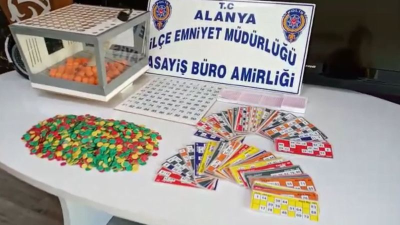 Antalya'da tombala baskını: 29 kişiye 38 bin lira ceza