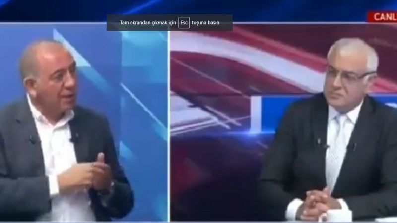 Gürsel Tekin'in canlı yayında dili sürçtü