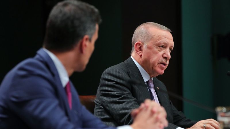 Cumhurbaşkanı Erdoğan ile Sanchez'den ortak açıklamalar