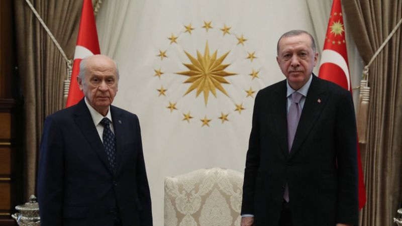 Külliye'de Cumhurbaşkanı Erdoğan-Devlet Bahçeli görüşmesi