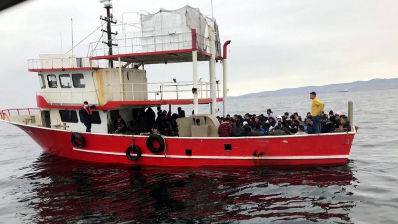 Tekirdağ’da, 195 kaçak göçmeni taşıyan tekne çalıntı çıktı