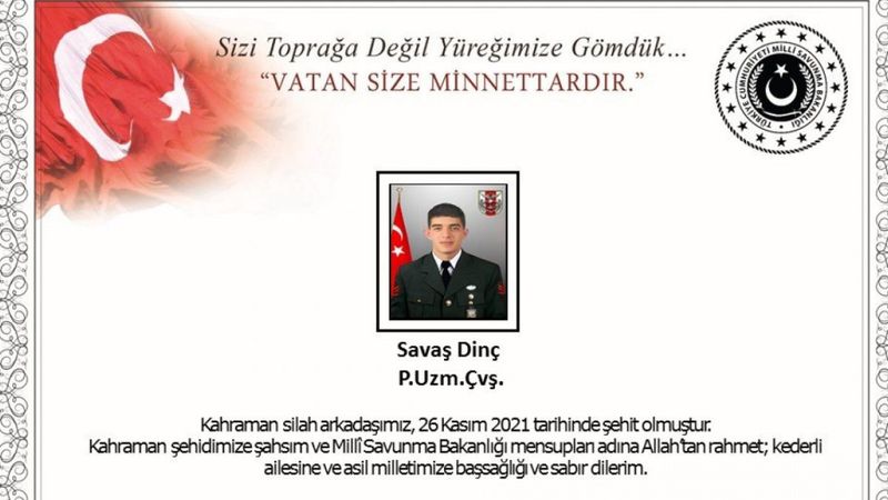 Kilis'te bir askerimiz şehit oldu