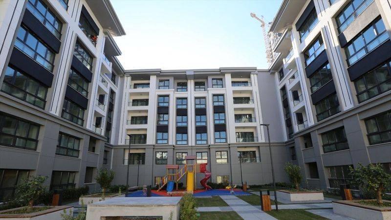 İzmir'e yapılan deprem konutlarının görüntüleri