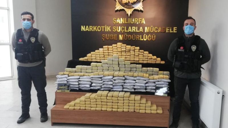 Şanlıurfa'da, 217 kilogram eroin ele geçirildi