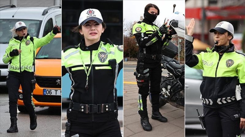 Ankara'nın kalbinde trafik güvenliği, kadın polislere emanet