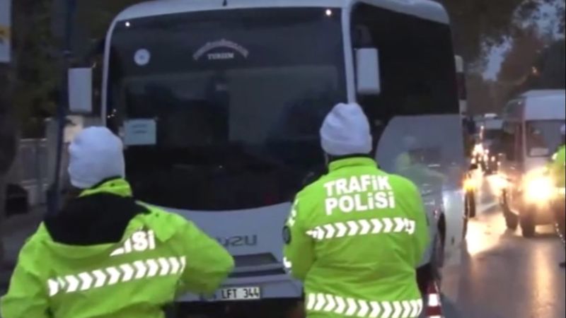 İstanbul'da okul servislerine denetim