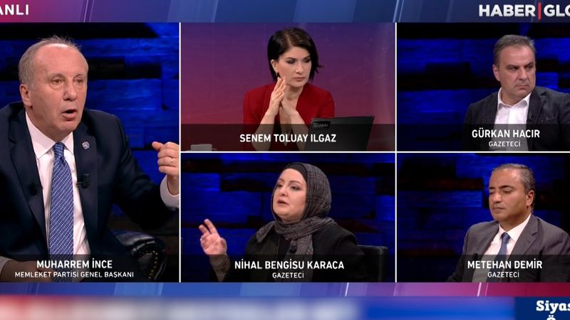 Nihal Bengisu'nun başörtüsü sorusu Muharrem İnce'yi kızdırdı