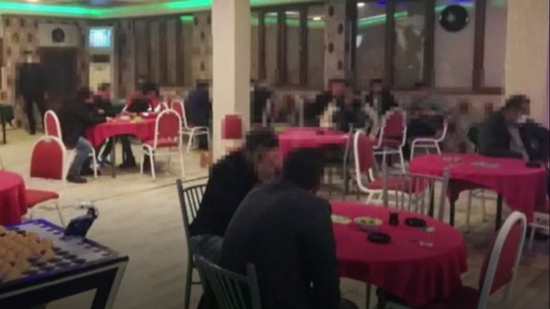 Gaziantep'te kumar oynandığı tespit edilen iş yerine baskın