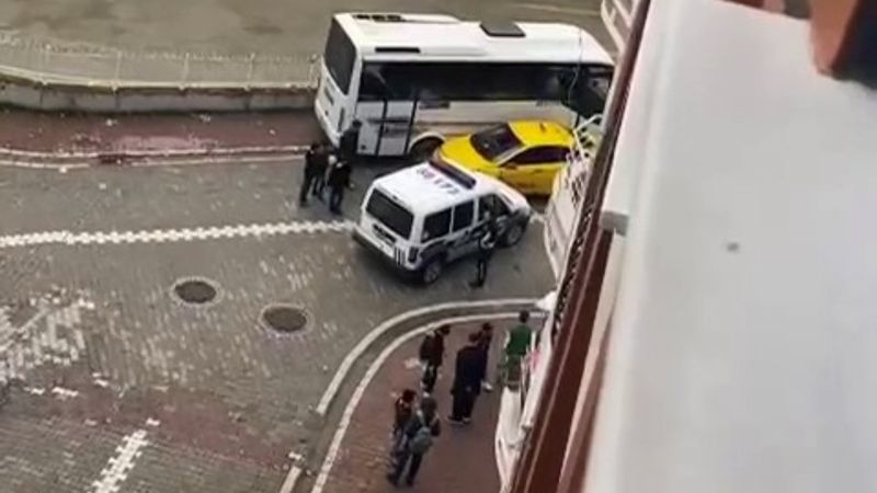 Esenyurt'ta taksici kaçtı polis kovaladı