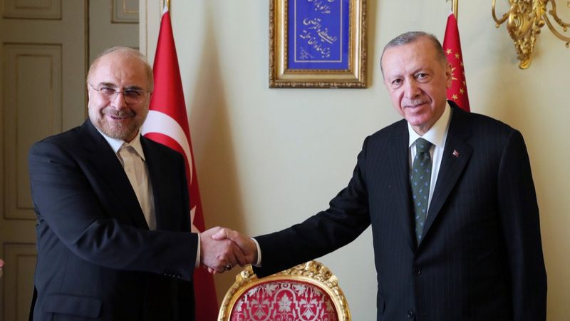 Cumhurbaşkanı Erdoğan İran meclis başkanını Galibaf'ı kabul etti